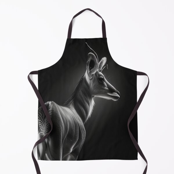 Item preview, Black and white antelope pencil drawing designed and sold by Pencil-Art.