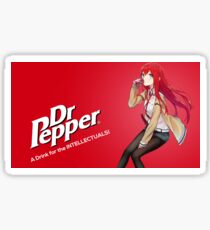 A Drink For Intellectuals - Stein's Gate - Makise Kurisu Sticker