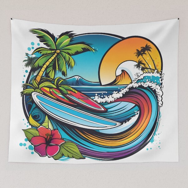 Item preview, Dynamic Duo Surfers Paradise Print designed and sold by RevGens.