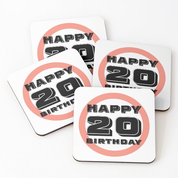 Item preview, Happy 20th Birthday designed and sold by Azrou shop.