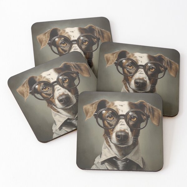 Item preview, Dog Wearing Spectacles designed and sold by whitecat23.