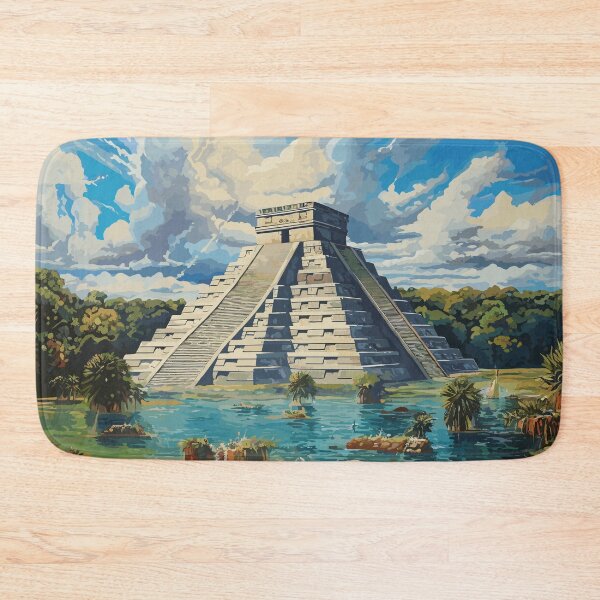 Item preview, Mayan Aztec Boho Tribal Ethnic Pyramid designed and sold by Vector Scout Lab.