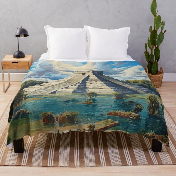 Item preview, Mayan Aztec Boho Tribal Ethnic Pyramid designed and sold by Vector Scout Lab.