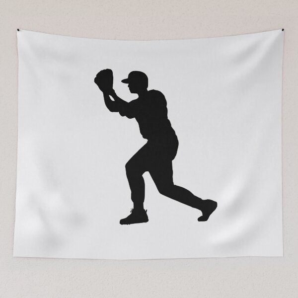 Item preview, Baseball Player in Black designed and sold by Aquillashop.