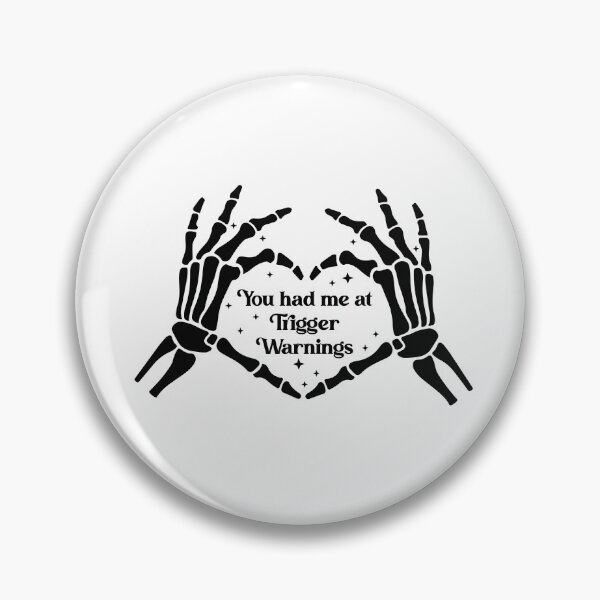 Item preview,  You Had Me At Trigger Warnings Bookish Warning black and white kindle  designed and sold by StickyBook.