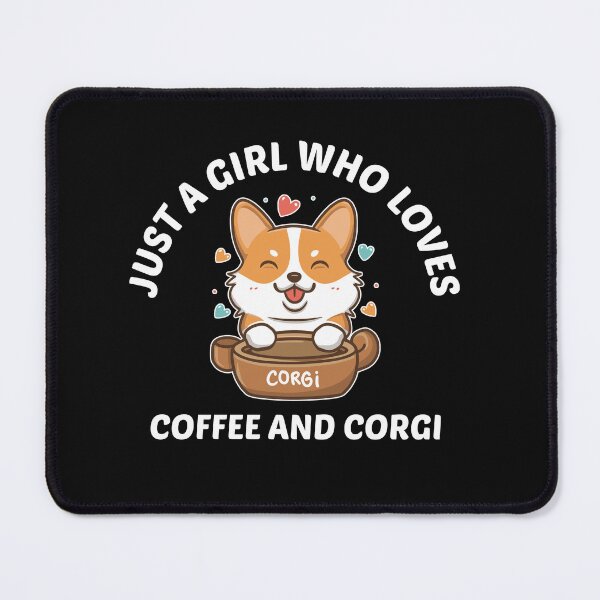 Item preview, Just A Girl Who Loves Coffee And Corgi T-shirt Design. designed and sold by Faysalfashion.