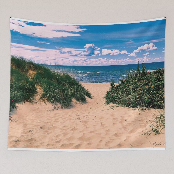 Aperçu de l'œuvre Journée sur la plage Photo originale rétro créée et vendue par Nadaillustrada.
