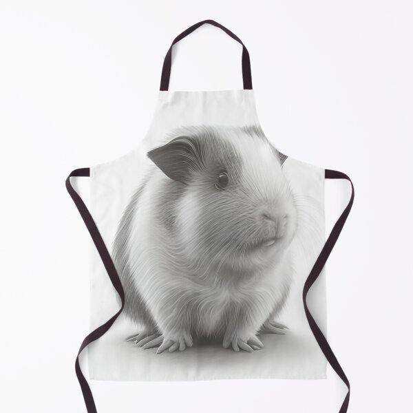 Item preview, Black and white Guinea pig pencil drawing designed and sold by Pencil-Art.
