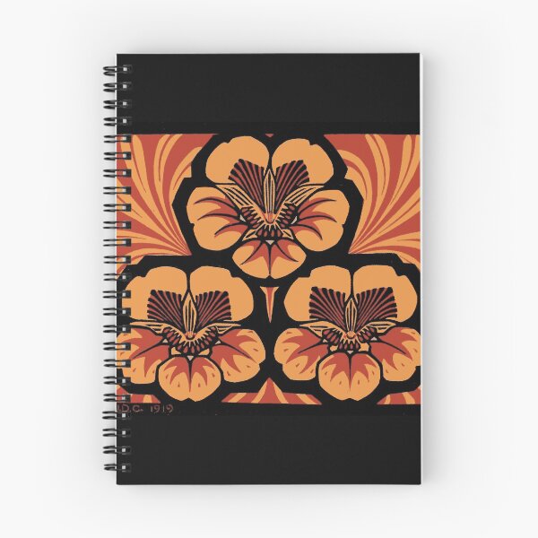 Item preview, Orange flowers on black designed and sold by Cetaceous.