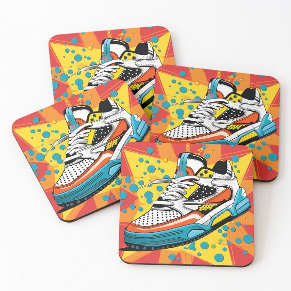 Item preview, Lace-Up Dynamism: Pop-Art Sneakers designed and sold by ObjCrea123.