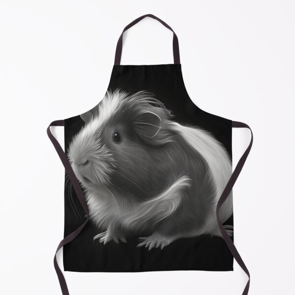 Item preview, Black and white Guinea pig pencil drawing designed and sold by Pencil-Art.