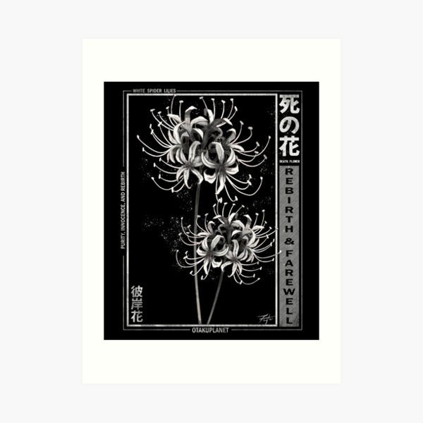 Japanese Spider Lily in Grunge Anime Aesthetic Flower