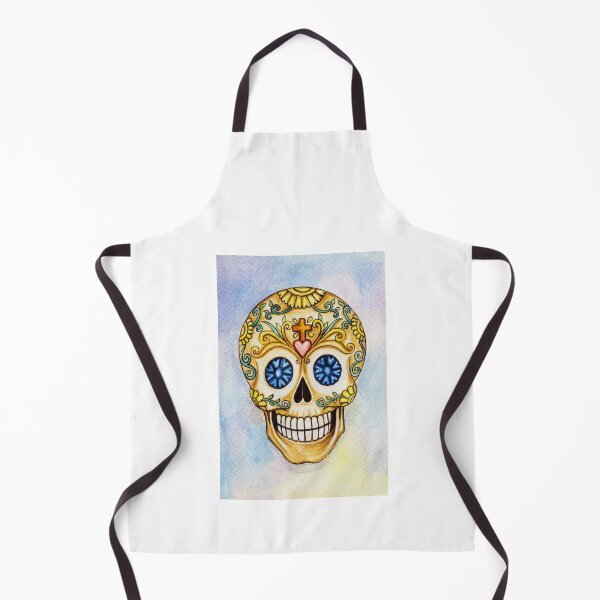Item preview, Sugarskull day of the dead hand watercolor painting. designed and sold by Jiwsurreal.