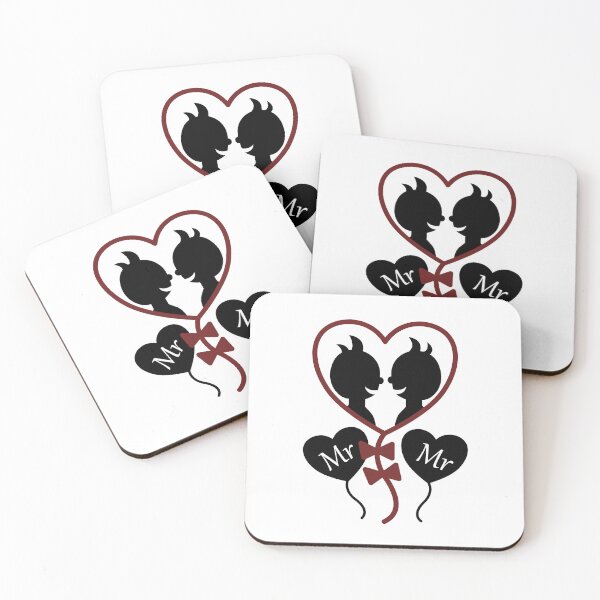 Item preview, Mr and Mr Wedding / Engagement Artwork designed and sold by SquareKeyStudio.