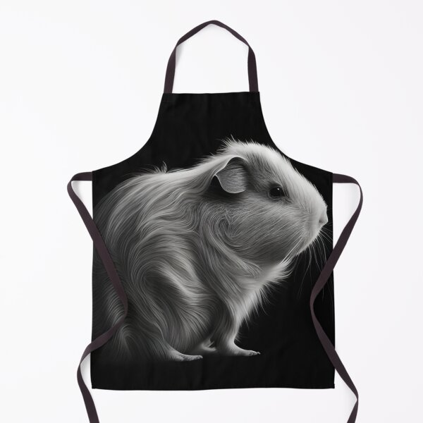 Item preview, Black and white Guinea pig pencil drawing designed and sold by Pencil-Art.