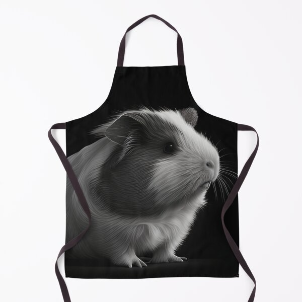 Item preview, Black and white Guinea pig pencil drawing designed and sold by Pencil-Art.