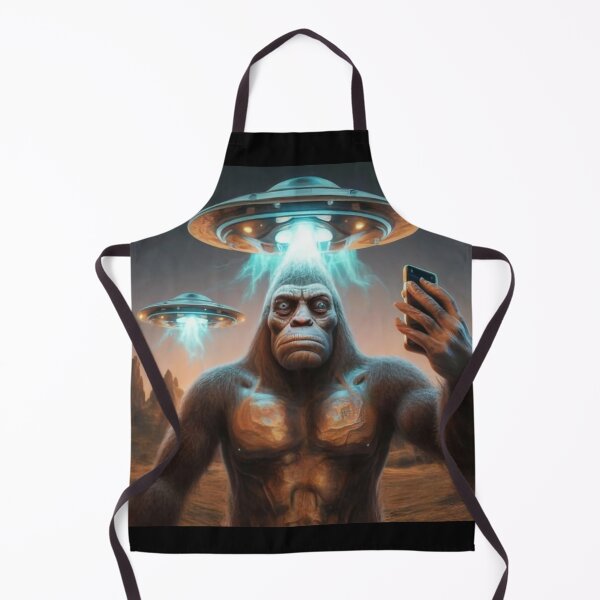 Item preview, Funny unique bigfoot selfie with ufos weird designed and sold by CaPhuna.
