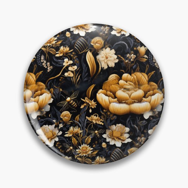 Item preview, Floral bees designed and sold by CrazyCrowFlight.