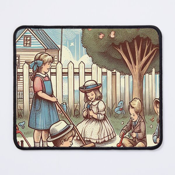 Item preview, Children Playing in a 1960s Park designed and sold by autrouvetout.