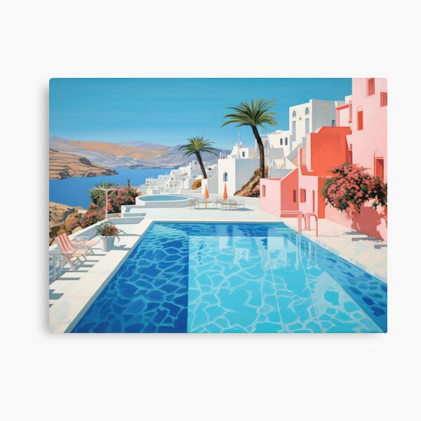 Item preview, Poolside Morocco - Desert Hotel Pool  designed and sold by GalleryOXO.