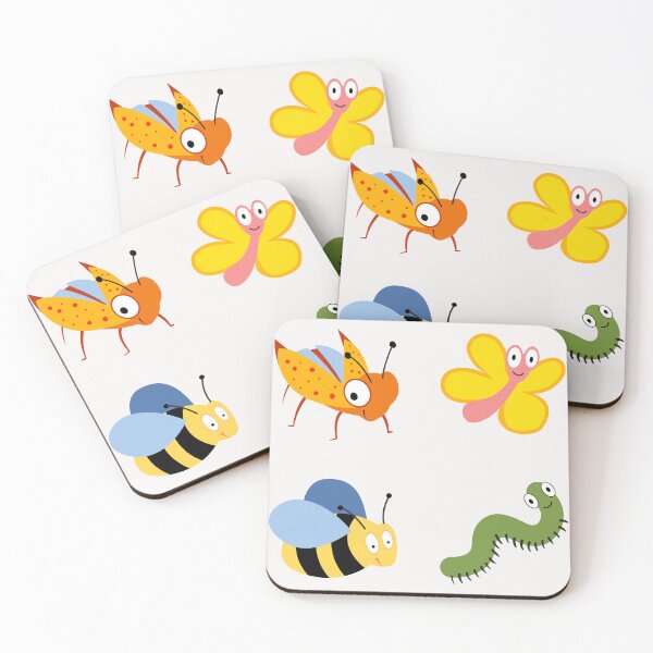 Item preview, kawaii spring insects for nature lovers designed and sold by huape.