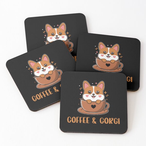 Item preview,  Coffee And Corgi T-shirt Design. designed and sold by Faysalfashion.