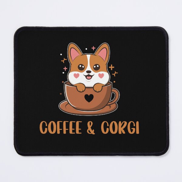 Item preview, Coffee And Corgi T-shirt Design. designed and sold by Faysalfashion.