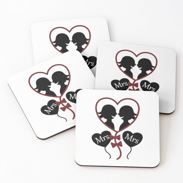 Item preview, Mrs and Mrs Wedding / Engagement designed and sold by SquareKeyStudio.