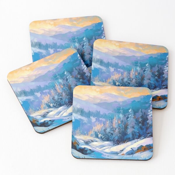 Item preview, Frozen Winter Snow Art Abstract Landscapes Oil Painting Scenes Artwork A944 09 designed and sold by MPCFICTION.