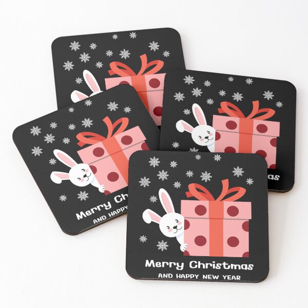 Item preview, Bunny merry Christmas and happy new year rabbit  designed and sold by ARFC007 ⭐⭐⭐⭐⭐.