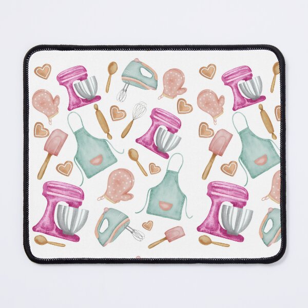 Item preview, Baking Love Baking tools pattern hand mixer,cake mixer,apron,rolling pin ,cooking gloves,and cookies designed and sold by Hawa Shama.