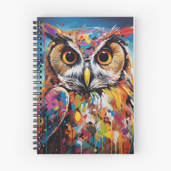 Item preview, Paint Splash Owl designed and sold by whitecat23.