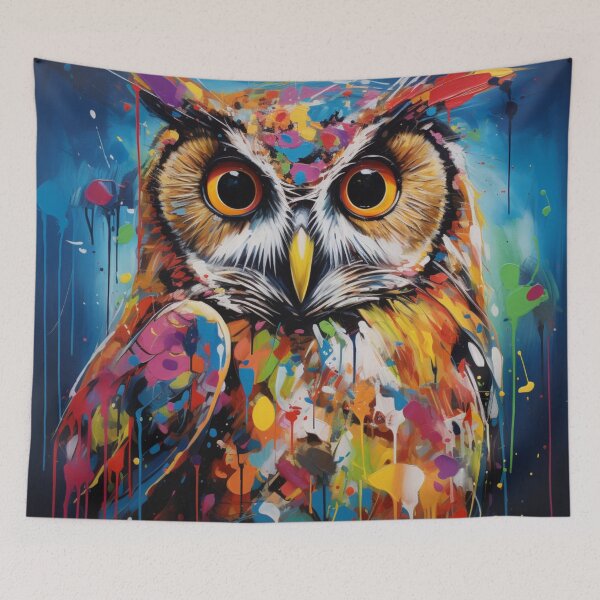Item preview, Paint Splash Owl designed and sold by whitecat23.