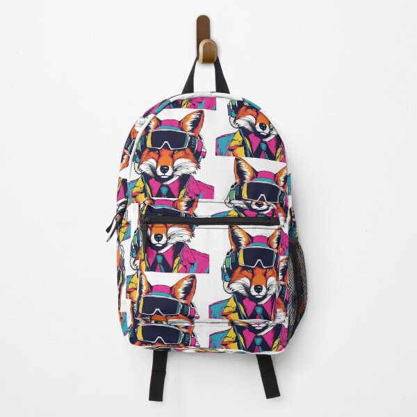 Item preview, Retro 80s Fox with Headphones designed and sold by LittleGoblinPrs.