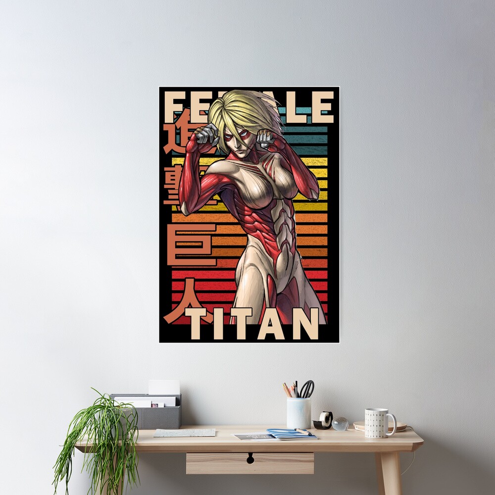 The Female Titan Annie Leonhart Retro Anime Design 