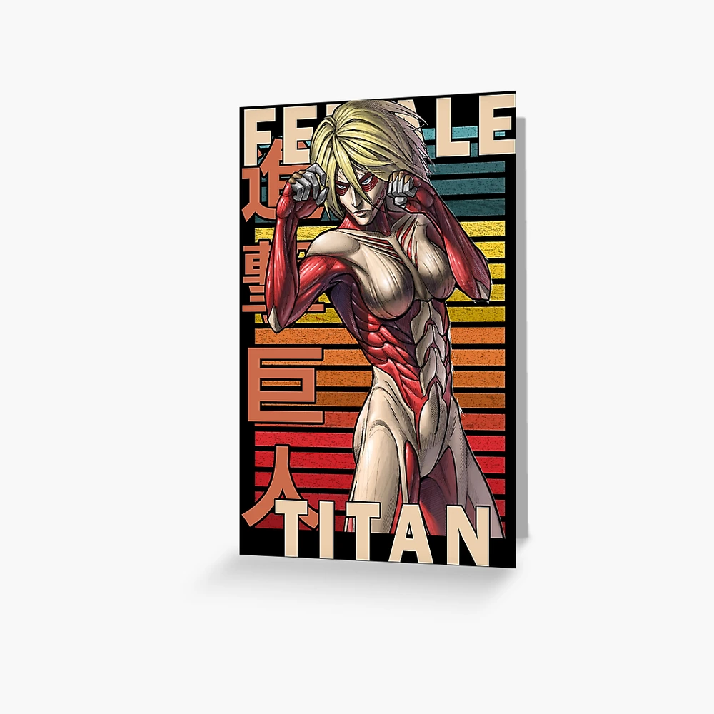 The Female Titan Annie Leonhart Retro Anime Design 