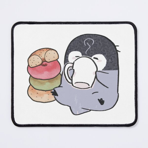 Item preview, Penguin Drinking Coffee designed and sold by chillaxcats.