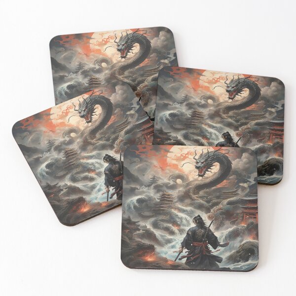 Item preview, Ryujin and Samurai Harmony: Powerful Fusion Art for Warriors designed and sold by Fafa ND.