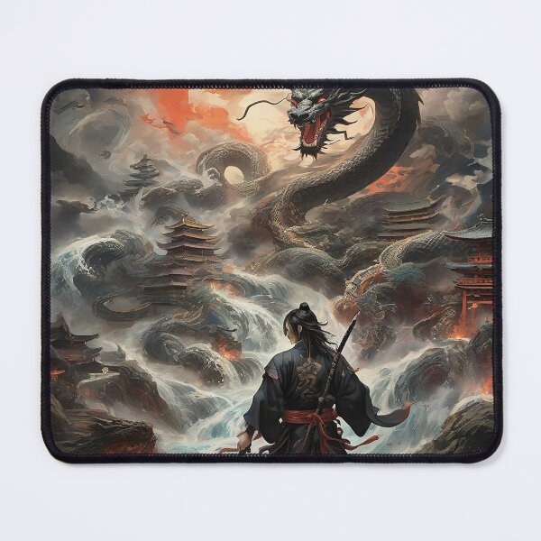 Item preview, Ryujin and Samurai Harmony: Powerful Fusion Art for Warriors designed and sold by Fafa ND.