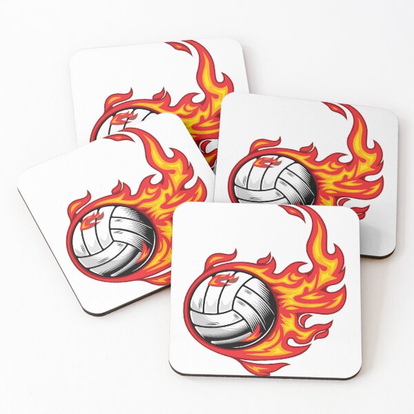 Item preview, volleyball on fire designed and sold by itswallcraft.