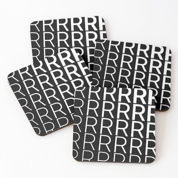 Item preview, "R" Oblique Style Typography Lettering Design Essential Monogram T-Shirt  designed and sold by poppiq.