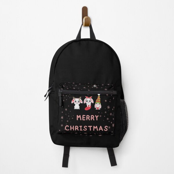 Item preview, 3 cute bunnies merry rabbit Christmas designed and sold by ARFC007 ⭐⭐⭐⭐⭐.
