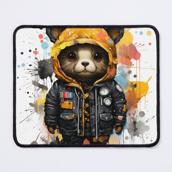 Item preview, Curious City Bear - Doudou, the Urban Explorer designed and sold by ObjCrea123.