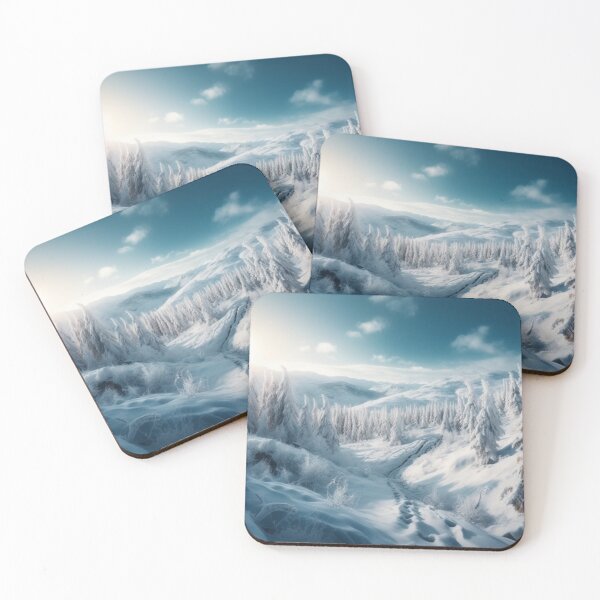 Item preview, Frozen Winter Snow Art Abstract Landscapes Oil Painting Scenes Artwork A944 15 designed and sold by MPCFICTION.