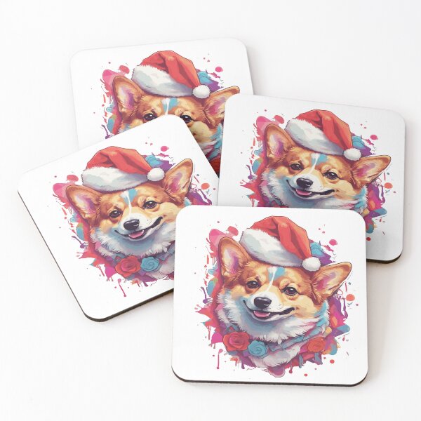 Item preview, Corgi Dog With Santa hat designed and sold by nyhhhh.