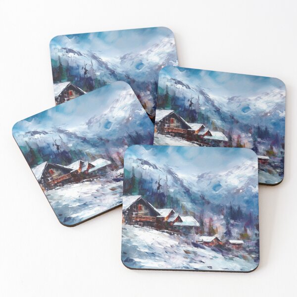 Item preview, Frozen Winter Snow Art Abstract Landscapes Oil Painting Scenes Artwork A944-17 designed and sold by MPCFICTION.