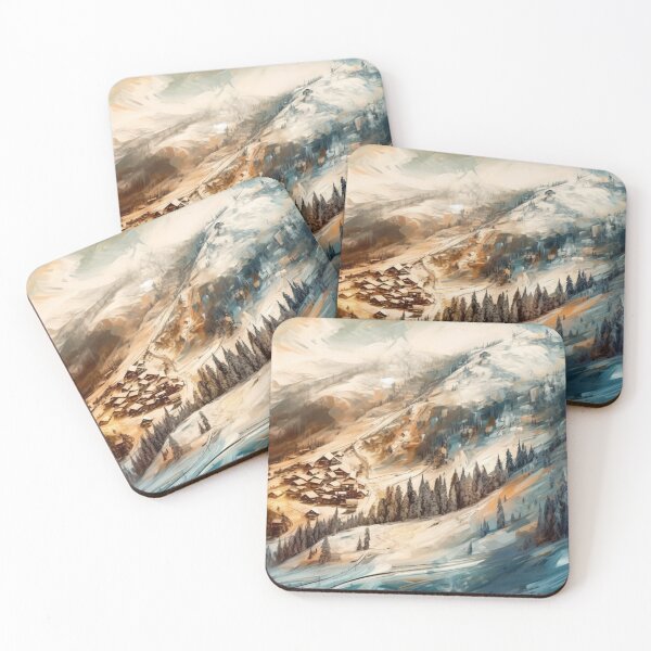 Item preview, Frozen Winter Snow Art Abstract Landscapes Oil Painting Scenes Artwork A944-18 designed and sold by MPCFICTION.