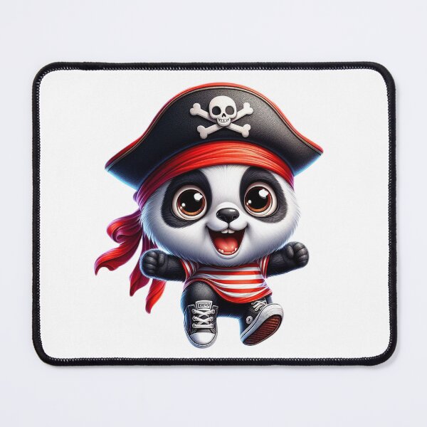 Item preview, cute panda pirate designed and sold by AxelBrook.