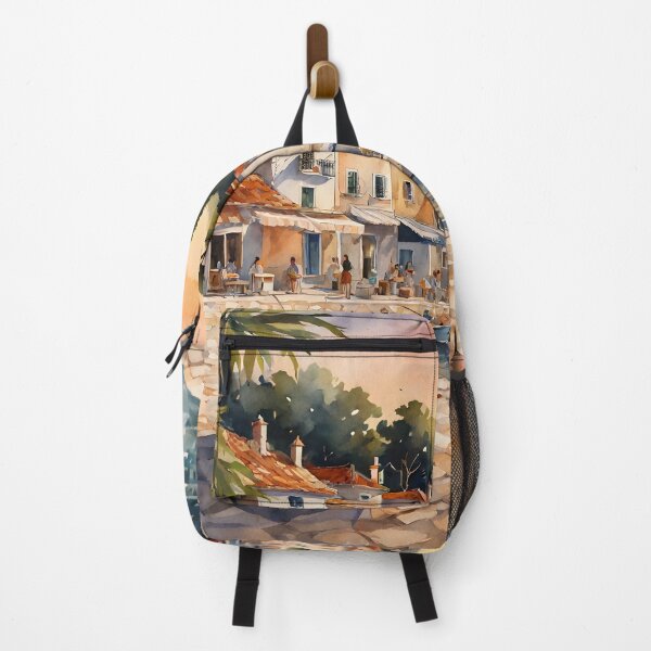 Item preview, Zaton: Watercolor Sunset on Croatia's Shore designed and sold by LSVart.