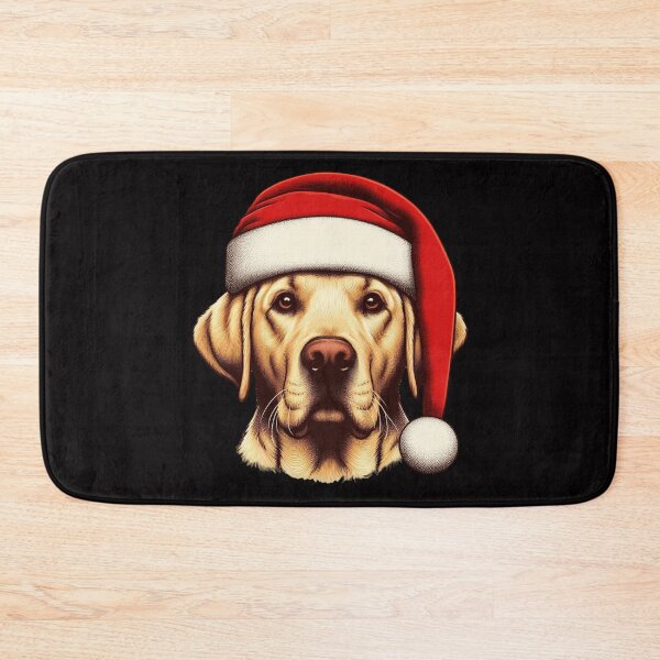 Item preview, Cute Labrador Retriever Shines in a Santa Hat designed and sold by HeadTurningArt.